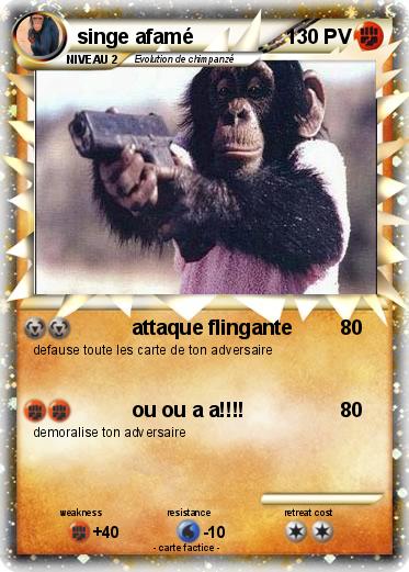 Pokemon singe afamé