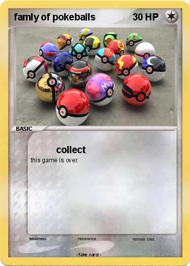 Pokemon famly of pokeballs