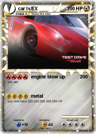 Pokemon car lv.EX