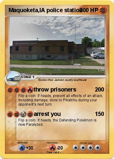Pokemon Maquoketa,IA police station