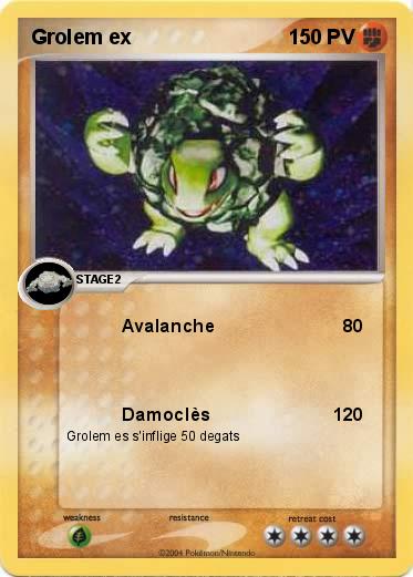 Pokemon Grolem ex