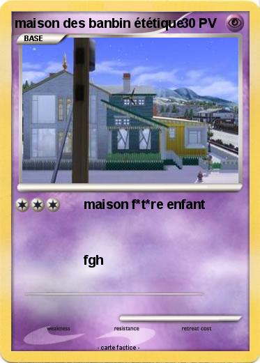 Pokemon maison des banbin ététique