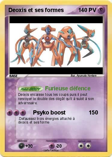 Pokemon Deoxis et ses formes