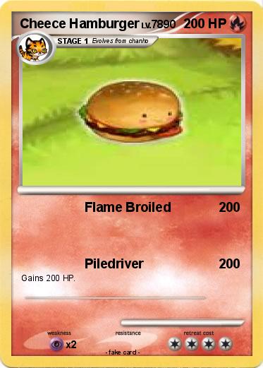 Pokemon Cheece Hamburger