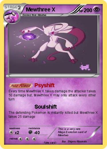 Pokemon Mewthree X