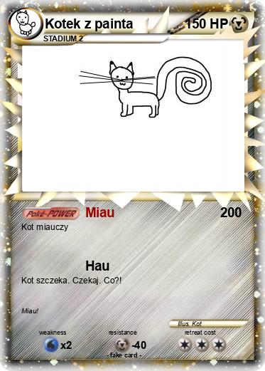 Pokemon Kotek z painta