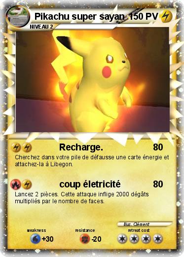 Pokemon Pikachu super sayan