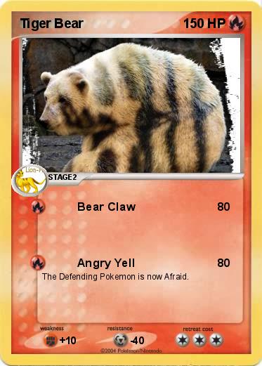 Pokemon Tiger Bear