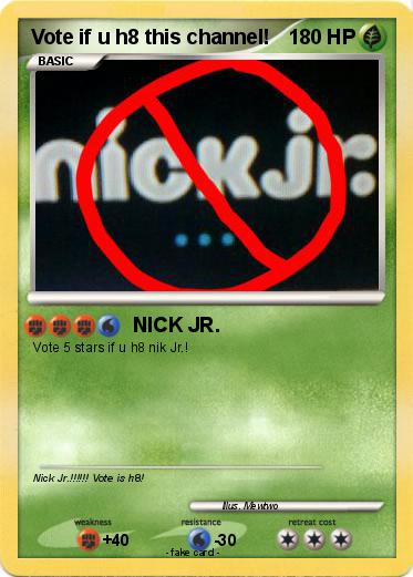 Pokemon Vote if u h8 this channel!