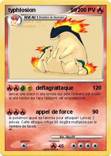 Pokemon typhlosion                       99