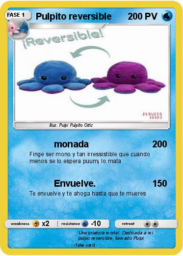 Pokemon Pulpito reversible