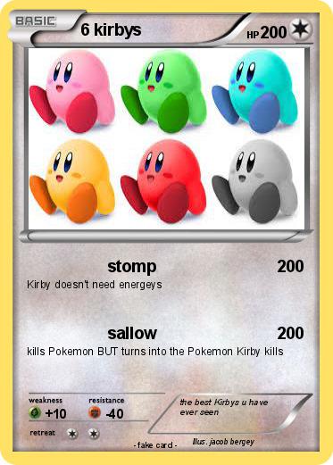 Pokemon 6 kirbys