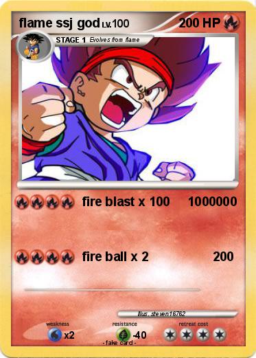 Pokemon flame ssj god