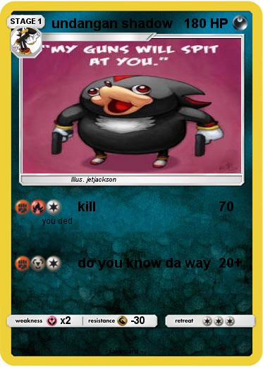 Pokemon undangan shadow
