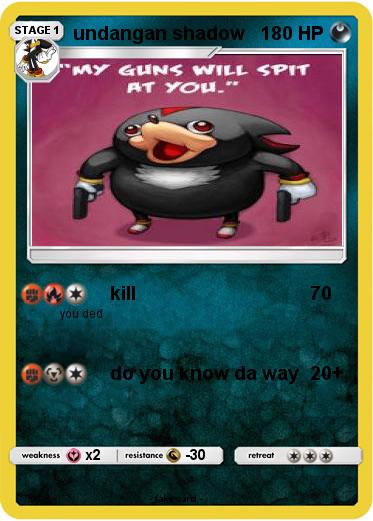 Pokemon undangan shadow