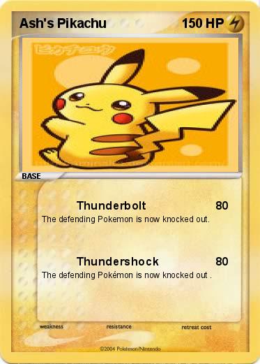 Pokemon Ash's Pikachu