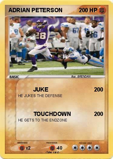 Pokemon ADRIAN PETERSON