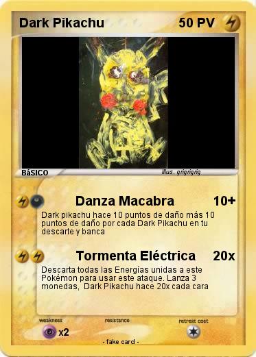 Pokemon Dark Pikachu