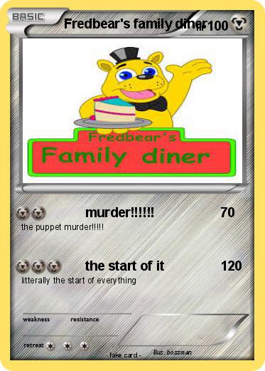 Pokemon Fredbear's family diner
