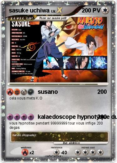 Pokemon sasuke uchiwa