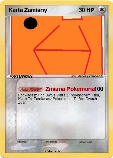 Pokemon Karta Zamiany