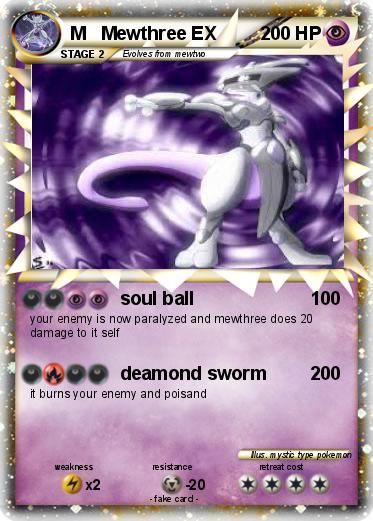 Pokemon M   Mewthree EX
