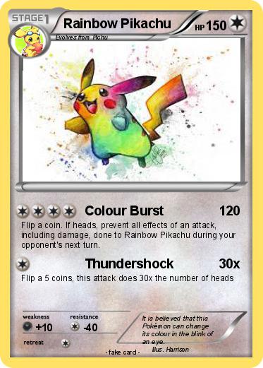 Pokemon Rainbow Pikachu