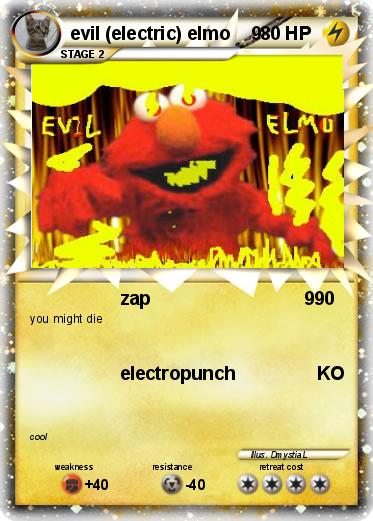 Pokemon evil (electric) elmo    9