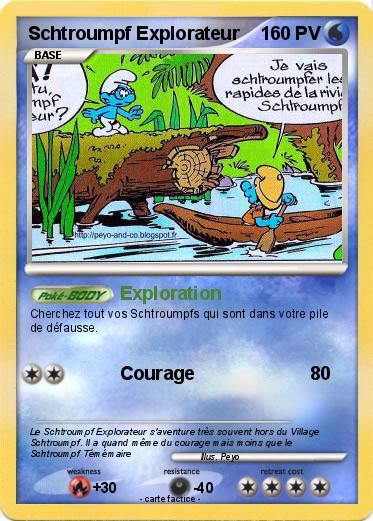Pokemon Schtroumpf Explorateur