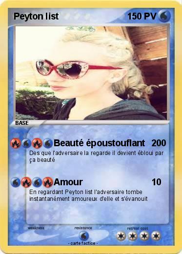 Pokemon Peyton list