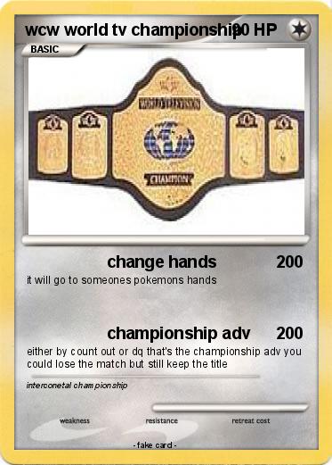 Pokemon wcw world tv championship