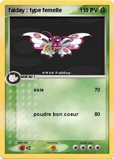 Pokemon falday : type femelle