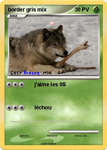 Pokemon border gris mix