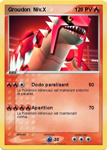 Pokemon Groudon  Niv.X