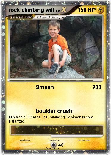 Pokemon rock climbing will