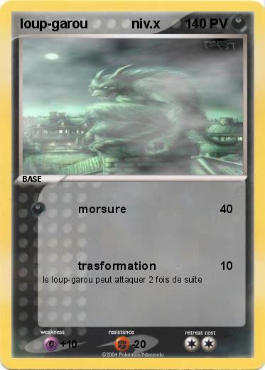Pokemon loup-garou            niv.x