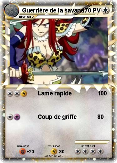 Pokemon Guerriére de la savane
