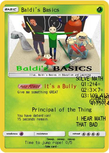 Pokemon Baldi's Basics