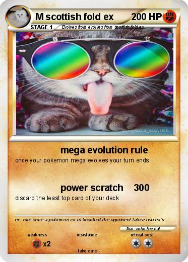 Pokemon M scottish fold ex