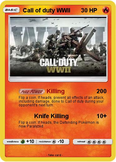 Pokemon Call of duty WWII