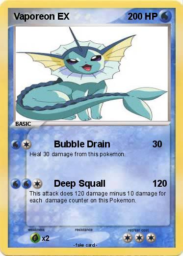 Pokemon Vaporeon EX