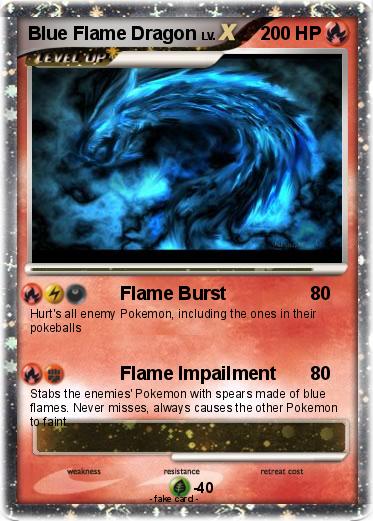 Pokemon Blue Flame Dragon