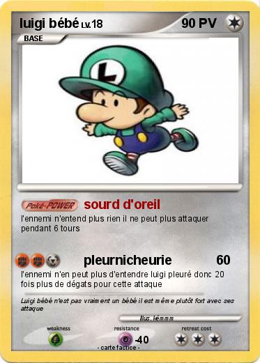 Pokemon luigi bébé