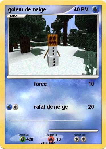 Pokemon golem de neige