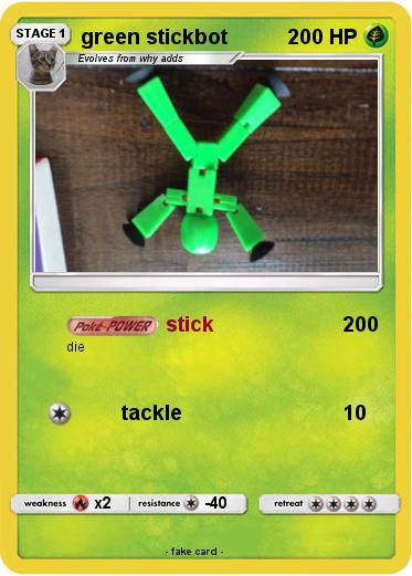 Pokemon green stickbot