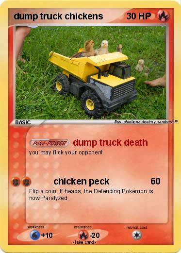 Pokemon dump truck chickens