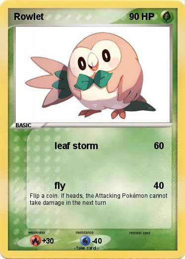 Pokemon Rowlet