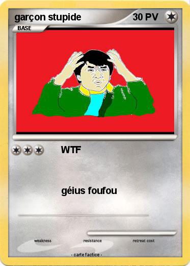 Pokemon garçon stupide