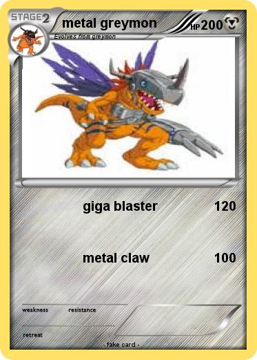 Pokemon metal greymon