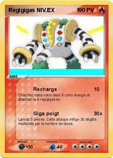 Pokemon Regigigas NIV.EX              1
